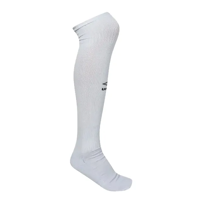 Meião infantil Umbro Diamond branco, cano alto, tamanho 29/34